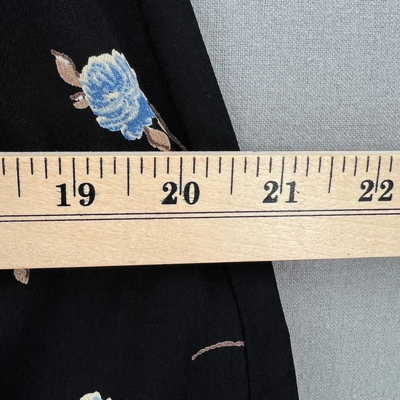 FOR LOVE AND LEMONS Dress Womens Medium Black Strapless Tie Front Floral Print - Picture 14 of 16